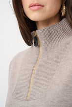 Load image into Gallery viewer, Brushed Viscose And Nylon Funnel-Neck Sweater