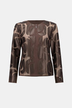 Load image into Gallery viewer, Leatherette And Mesh Embroidered Jacket