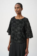 Load image into Gallery viewer, Textured Floral Boxy Top