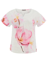 Load image into Gallery viewer, Colors of Spring Linen Short Sleeve Top