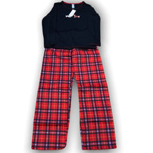Load image into Gallery viewer, Charmour PJ Set with Jersey Knit Top and Flannel Pants
