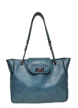 Load image into Gallery viewer, B.lush Tote with Back Zipper Pocket in Aegean, Hunter Green or Purple