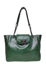 Load image into Gallery viewer, B.lush Tote with Back Zipper Pocket in Aegean, Hunter Green or Purple