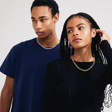 Load image into Gallery viewer, Pilgrim Charm recycled curb necklace