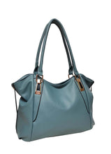 Load image into Gallery viewer, B.lush Ocean Blue Soft Leather Like Handbag/Purse
