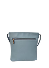 Load image into Gallery viewer, B.lush Crossbody Purse with Front Two-Way Zipper in Bronze, Black or Sky Blue
