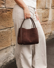 Load image into Gallery viewer, Steffie Suede Mini Tote Bag