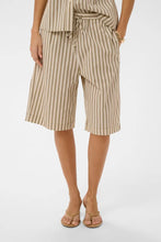 Load image into Gallery viewer, Blanca Striped Long Cotton Shorts