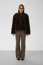 Load image into Gallery viewer, Estacia Faux Fur Bomber Jacket