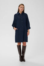 Load image into Gallery viewer, Chambray Short Denim Dress