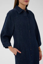 Load image into Gallery viewer, Chambray Short Denim Dress