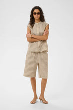 Load image into Gallery viewer, Blanca Striped Long Cotton Shorts
