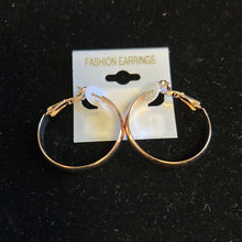 Load image into Gallery viewer, Fashion Earrings Rose Gold Medium Lever-Back Hoop
