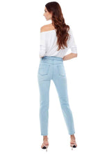 Load image into Gallery viewer, UP! Slim Fit Pull On Body-Shaping Denim Ankle Pant in Medium Wash, Light Wash or Black
