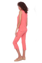 Load image into Gallery viewer, UP! Coral Inverted Cuff Techno Crop Pant
