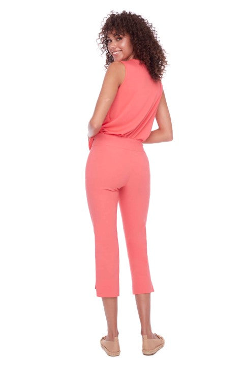UP! Coral Inverted Cuff Techno Crop Pant