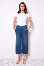 Load image into Gallery viewer, UP! Medium Wash Denim Cropped Wide-Leg Pant