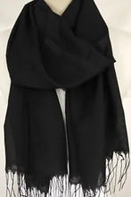 Load image into Gallery viewer, Light Polyester Viscose Pashmina with Fringe in a Variety of Colours.
