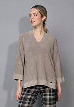 Load image into Gallery viewer, Picadilly V-Neck Metallic Top