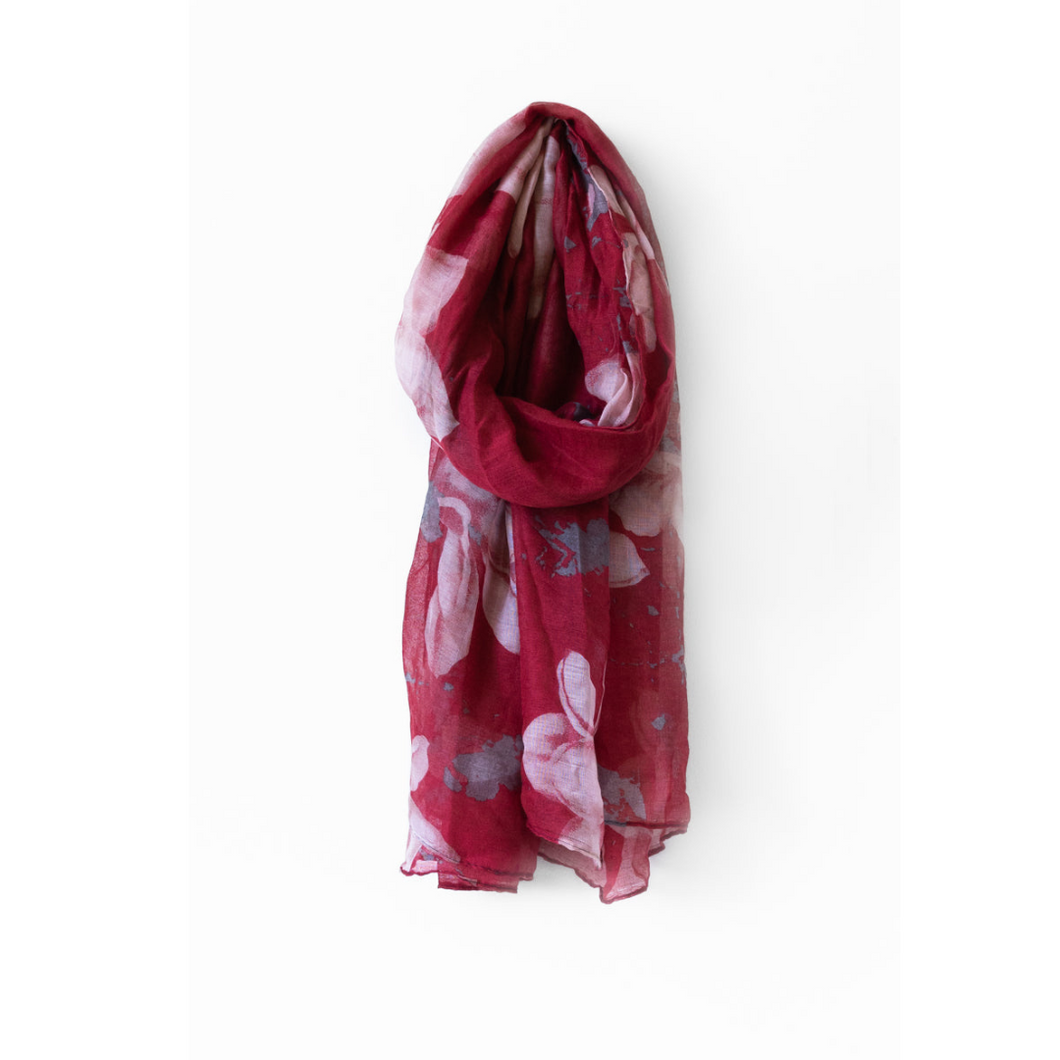 Caracol Lightweight Colourful Floral Print Scarf in Various Colours