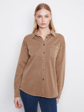 Load image into Gallery viewer, Button-Front Twill Overshirt