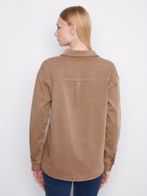 Load image into Gallery viewer, Button-Front Twill Overshirt