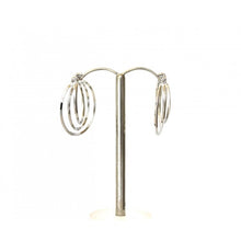 Load image into Gallery viewer, Evershine Triple Layer Hoop Earrings in Silver or Gold
