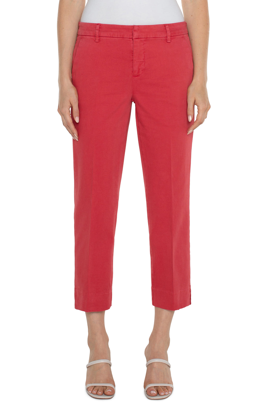 Liverpool Berry Blossom Kelsey Crop Pant
