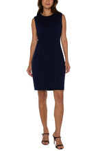Load image into Gallery viewer, Liverpool Sleeveless Sheath Dress in Cadet Blue or Black

