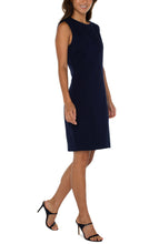 Load image into Gallery viewer, Liverpool Sleeveless Sheath Dress in Cadet Blue or Black

