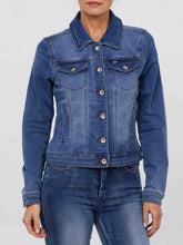 Load image into Gallery viewer, Lois &quot;Steph&quot; Dark Blue Denim Jacket

