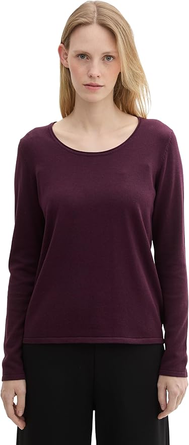 crew neck damenpullover tom tailor