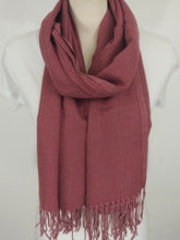 Load image into Gallery viewer, Turkish Narrow Pashmina Wrap with Fringe in a Variety of Colours