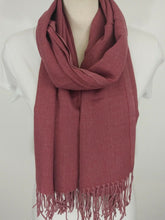 Load image into Gallery viewer, Turkish Narrow Pashmina Wrap with Fringe in a Variety of Colours
