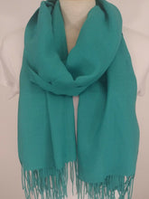 Load image into Gallery viewer, Turkish Narrow Pashmina Wrap with Fringe in a Variety of Colours