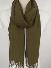 Load image into Gallery viewer, Turkish Soft Wide Pashmina Wrap with Fringe in Varied Colours