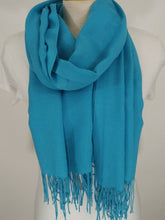Load image into Gallery viewer, Turkish Soft Wide Pashmina Wrap with Fringe in Varied Colours