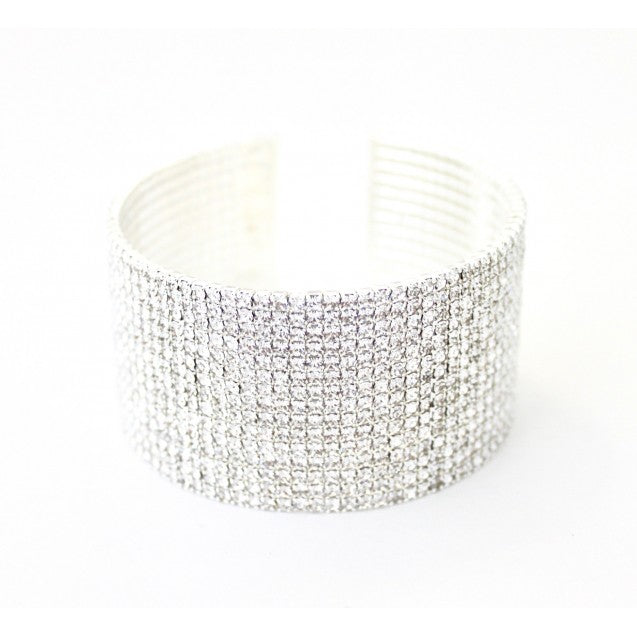Evershine Clear Crystal Cuff Bracelet