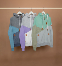 Load image into Gallery viewer, Wanakome Roxy Lavender Mix Colour Block Half Zip Hoodie
