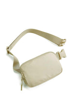 Load image into Gallery viewer, B.lush Nylon Belt Crossbody Bag In Black, Light Grey or Beige