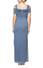 Load image into Gallery viewer, Alex Evenings Sparkling Off the Shoulder Gown