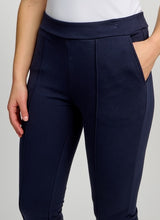 Load image into Gallery viewer, Orly Navy Knit Pull On Capri with Pockets
