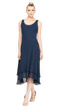 Load image into Gallery viewer, SLNY Bejewelled Scoop Neck Chiffon Sleeveless Dress with Matching Jacket
