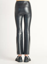 Load image into Gallery viewer, Dex Black Pull On Flared Faux Leather Legging
