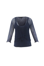 Load image into Gallery viewer, Marble Fashion Designs Open Knit Cardigan in Navy, Black or White
