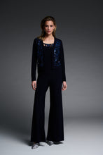 Load image into Gallery viewer, Joseph Ribkoff Pull-On Wide Leg Pants in Black, Midnight Blue, Mineral Blue
