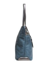 Load image into Gallery viewer, B.lush Classic Tote with Tweed Detail in Turquoise
