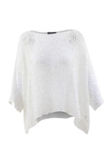 Load image into Gallery viewer, Marble Loose Knit Pullover Coverup - One Size in White or Powder Blue
