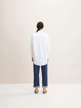 Load image into Gallery viewer, Tom Tailor Oversized Button Front Shirt in White or Lilac Vibe
