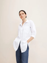Load image into Gallery viewer, Tom Tailor Oversized Button Front Shirt in White or Lilac Vibe
